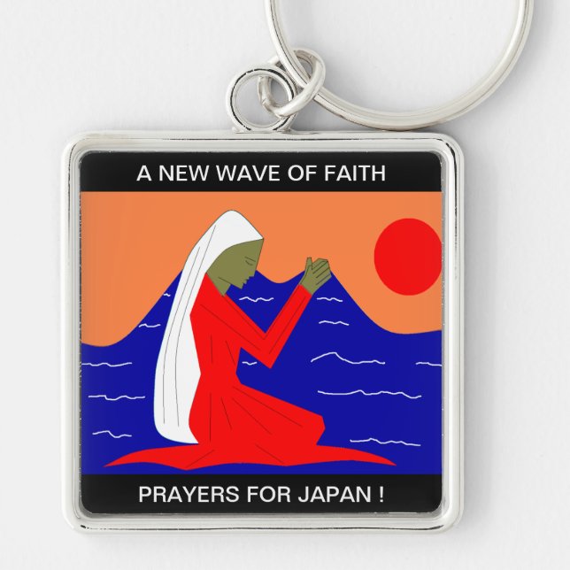A NEW WAVE OF FAITH PRAYERS FOR JAPAN KEY RING (Front)