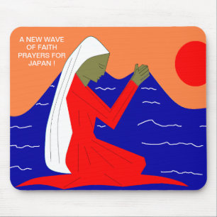 A NEW WAVE OF FAITH PRAYERS FOR JAPAN MOUSE MAT