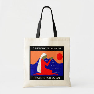 A NEW WAVE OF FAITH PRAYERS FOR JAPAN TOTE BAG