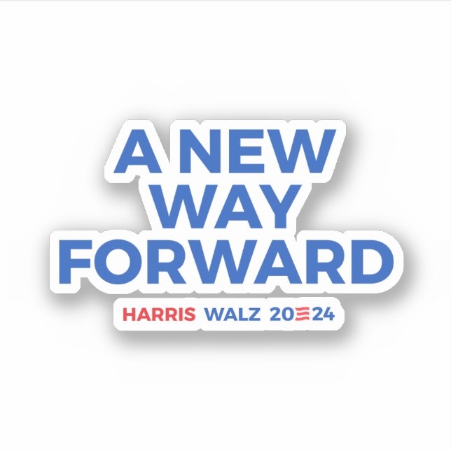 A new way forward - Harris Walz 2024 (Front)