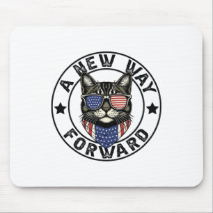A New Way Forward Kamala Harris 2024 Childless Cat Mouse Mat