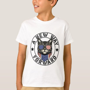 A New Way Forward Kamala Harris 2024 Childless Cat T-Shirt