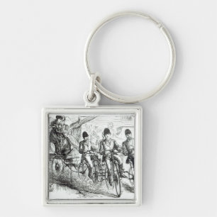 A New way to travel to Brighton, 1864 Key Ring