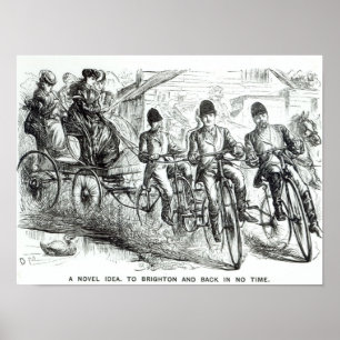 A New way to travel to Brighton, 1864 Poster