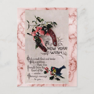 A New Year Wish Holiday Postcard
