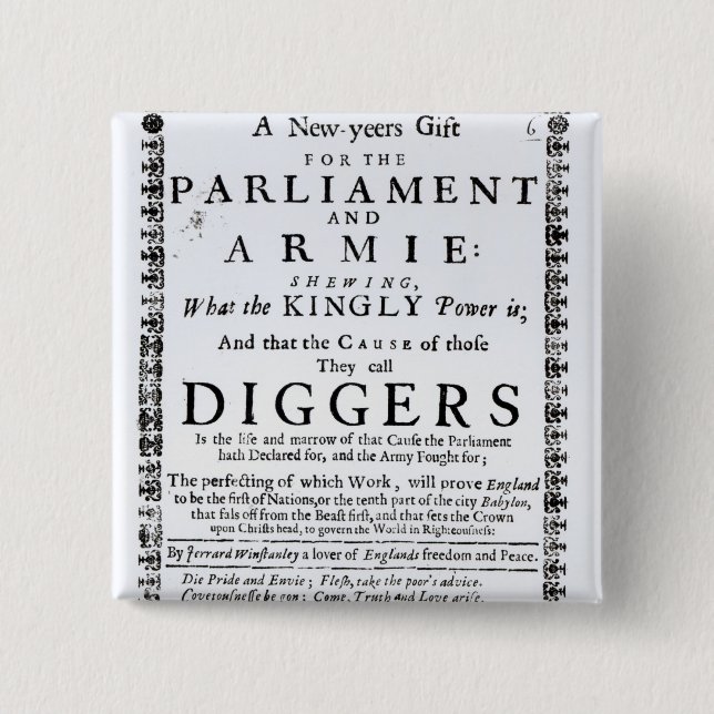 A New Year's Gift 15 Cm Square Badge (Front)