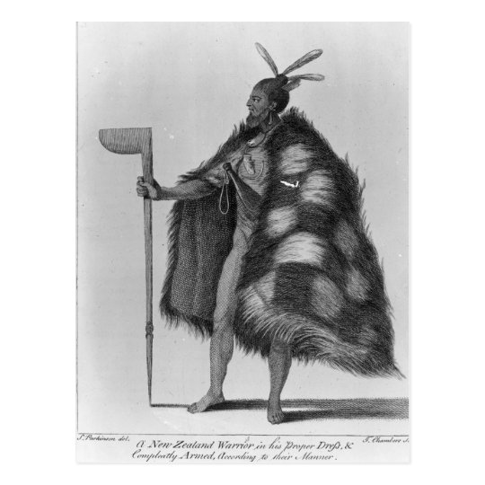 A New Zealand warrior Postcard