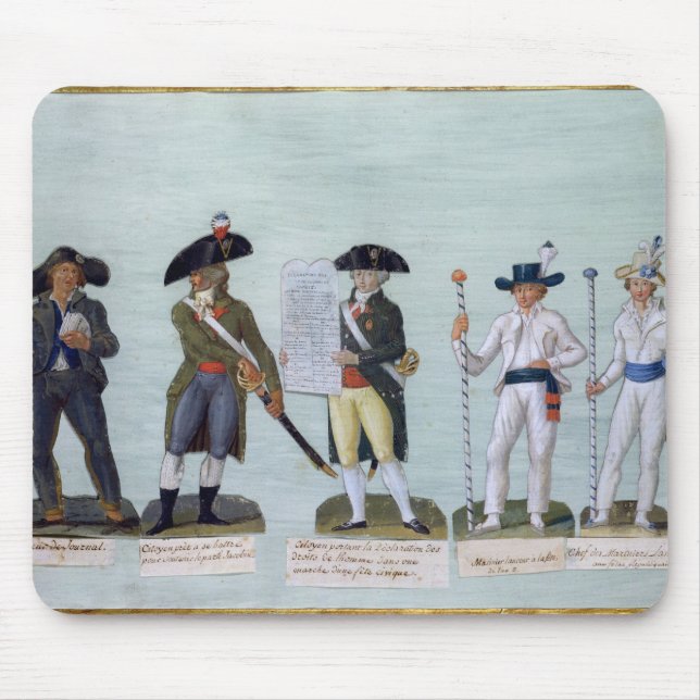 A Newspaper Seller, a Citizen Ready to Fight Mouse Mat (Front)