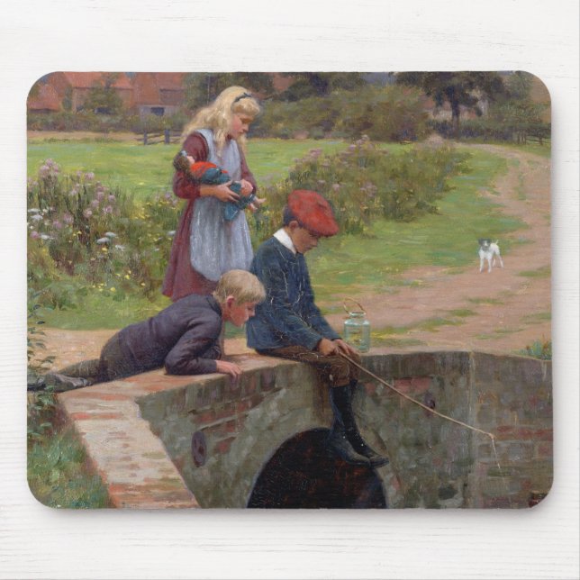 A Nibble, 1914 (oil on panel) Mouse Mat (Front)