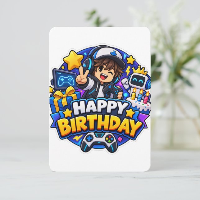 A nice birthday invitation (Standing Front)