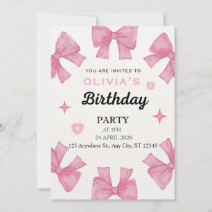 A nice invitation to a birthday party