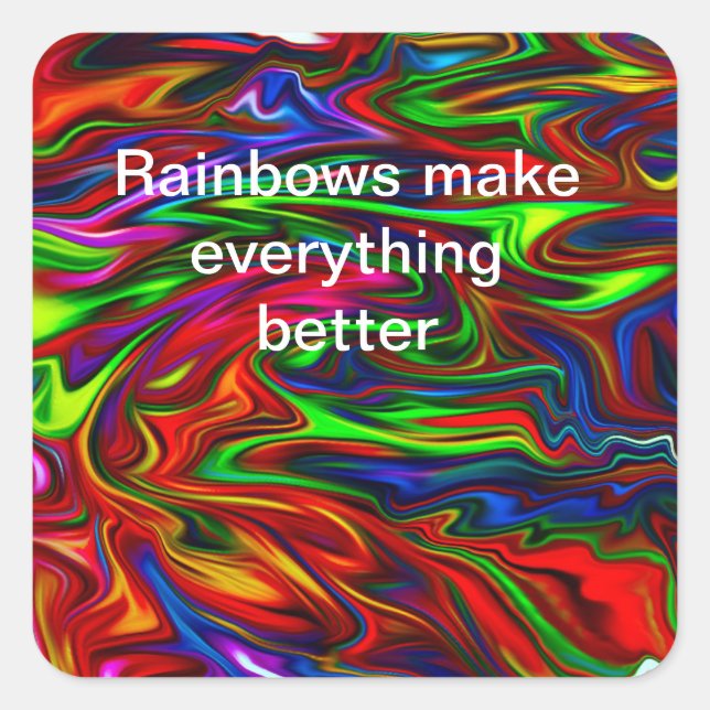 a nice rainbow sticker (Front)