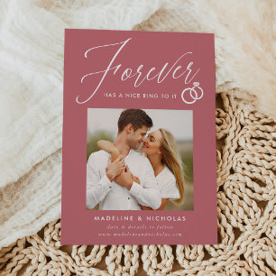 A Nice Ring To It Rose Engagement Announcement