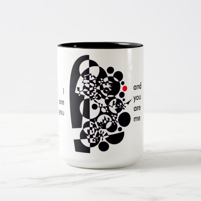 A nice vessel for your coffee Two-Tone coffee mug (Center)