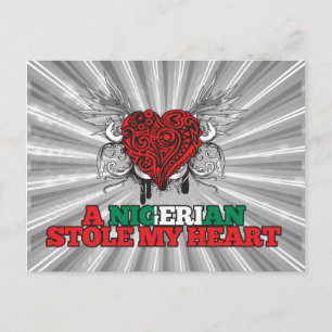 A Nigerian Stole my Heart Postcard