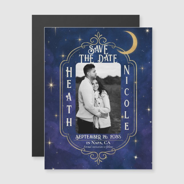 A Night Among The Stars Celestial Save The Date (Front/Back)