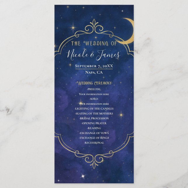 A Night Among The Stars Celestial Skies Program Menu (Front)