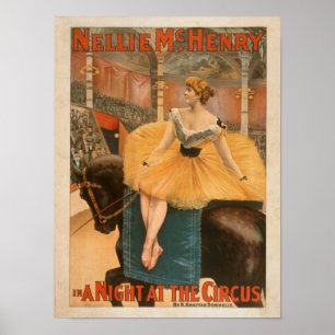 A Night at the Circus Theatrical Play Poster