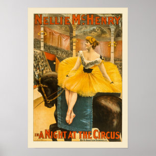 A Night At The Circus  -  Vintage Print