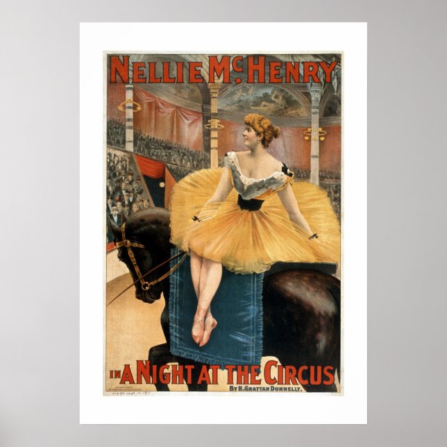 A Night at the Circus Vintage Theater Poster (Front)