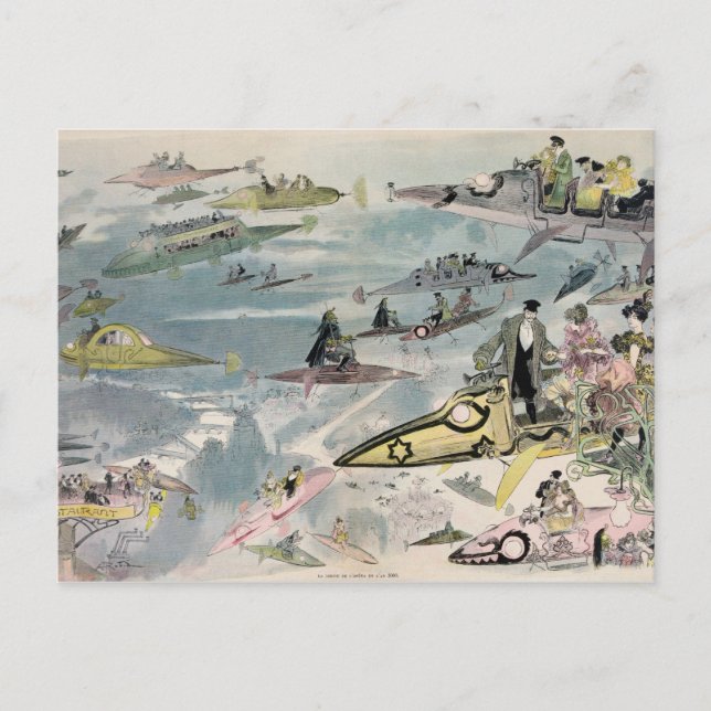 A Night at the Opera in the Year 2000 - 1882 Postcard (Front)