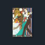 A Night in Decadent Paris Art Deco Canvas Print<br><div class="desc">A Night in Decadent Paris canvas print. Art Deco print from 1914. French artist Georges Barbier was one of the great illustrators working in Paris France in the 1920s. He frequently depicted scenes of Parisian nightlife. A night in decadent Paris features a French couple dancing at a party. The woman...</div>