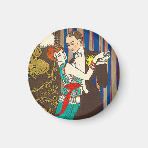 A Night in Decadent Paris Art Deco Magnet