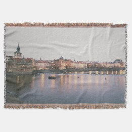 A Night in Prague Throw Blanket