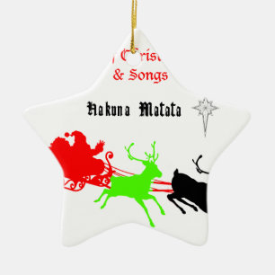 A Night of Christmas Carols and Songs Hakunamatata Ceramic Tree Decoration