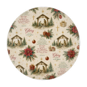 A Night of Miracles The Christmas Nativity Cutting Board