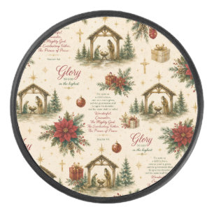 A Night of Miracles The Christmas Nativity Hockey Puck