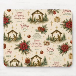 A Night of Miracles The Christmas Nativity Mouse Mat