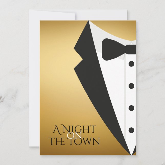 A Night on the Town Prom Invitation (Front)