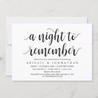 A Night To Remember, Wedding Rehearsal Dinner