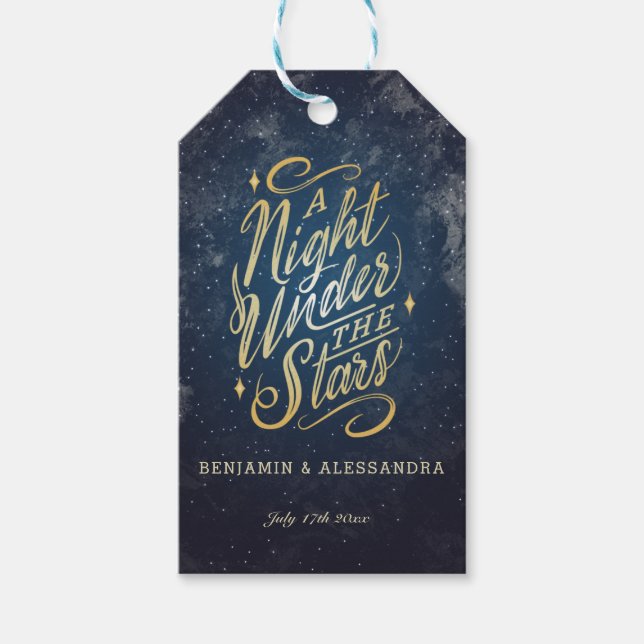 A Night Under the Stars Gift Tag (Front)