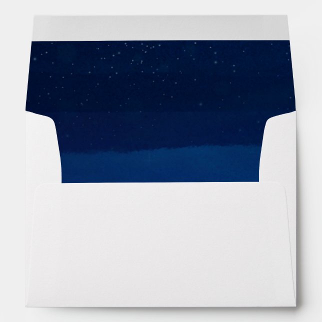 A night under the stars Starry Night Navy Envelope (Back (Bottom))