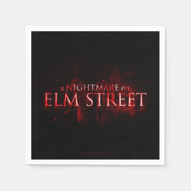 A Nightmare on Elm Street | Bloody Text Napkin (Front)