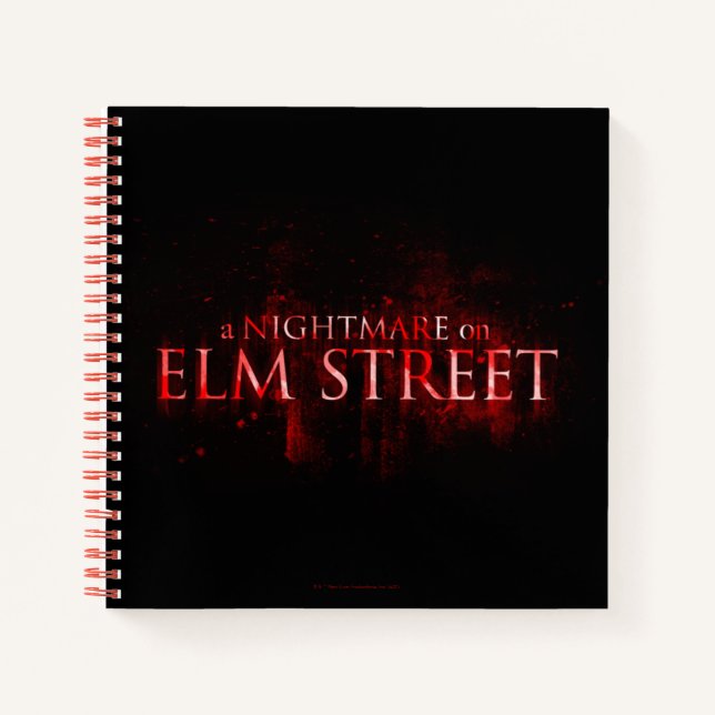 A Nightmare on Elm Street | Bloody Text Notebook (Front)