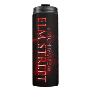 A Nightmare on Elm Street   Bloody Text Thermal Tumbler