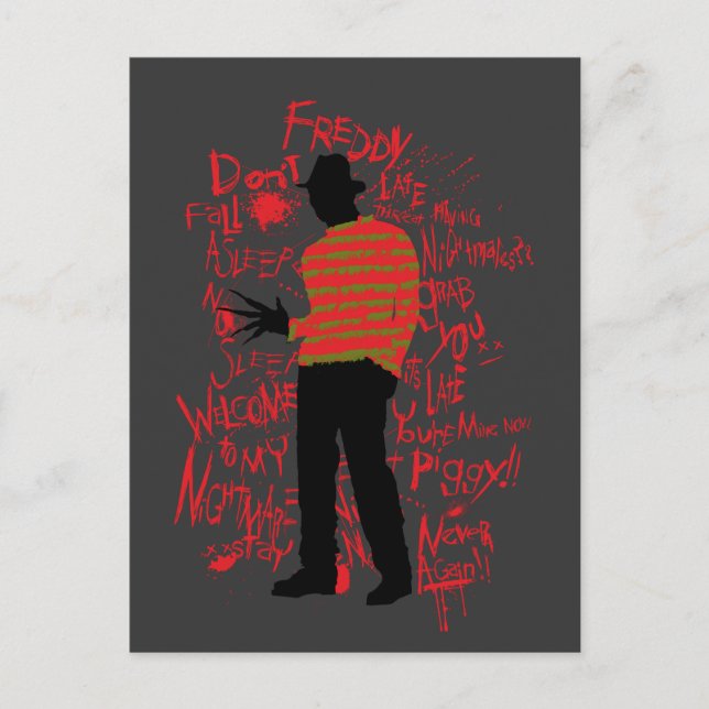 A Nightmare on Elm Street | Don't Fall Asleep Holiday Postcard (Front)