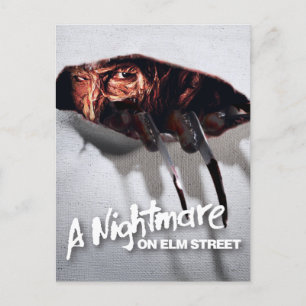 A Nightmare on Elm Street   Freddy Krueger Peeking Holiday Postcard