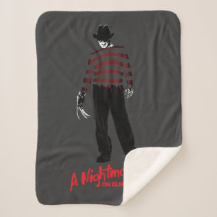 A Nightmare on Elm Street   Freddy Krueger Sherpa Blanket