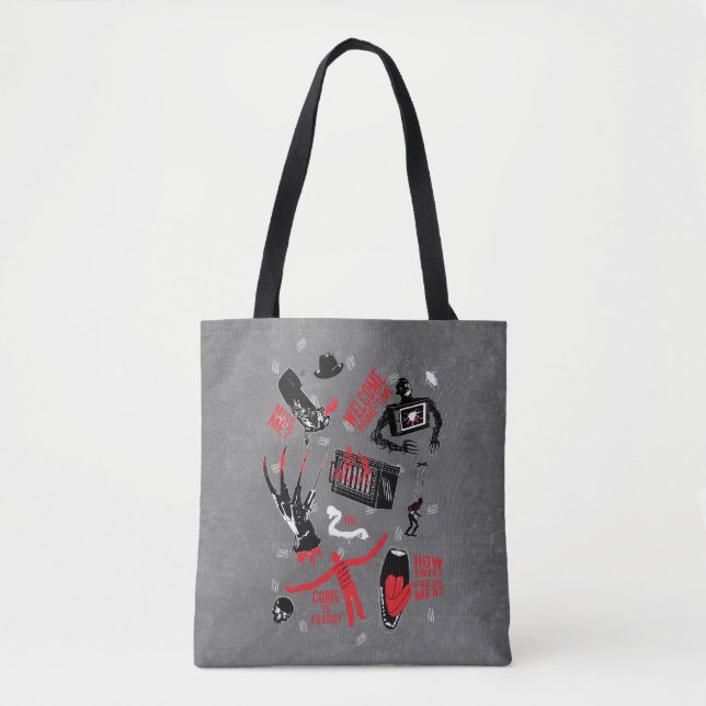 A Nightmare on Elm Street | Freddy Krueger Talk Tote Bag (Front)