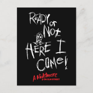 A Nightmare on Elm Street   Here I Come Holiday Postcard
