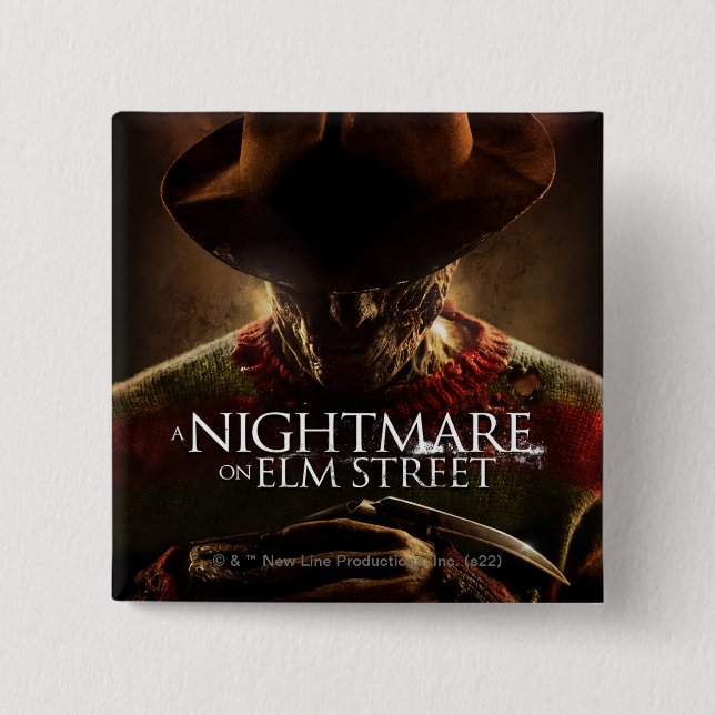A Nightmare on Elm Street | Movie Poster 15 Cm Square Badge (Front)