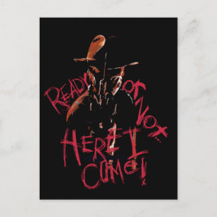 A Nightmare on Elm Street   Ready or Not Holiday Postcard