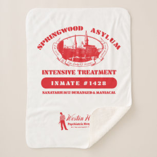 A Nightmare on Elm Street   Springwood Asylum Sherpa Blanket