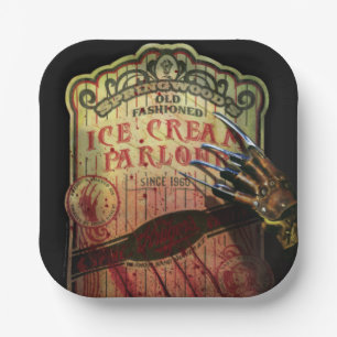 A Nightmare on Elm Street   Springwood's Ice Cream Paper Plate