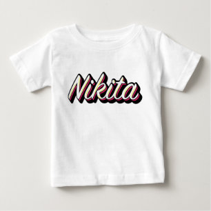 A NIKITA name logo design Baby T-Shirt