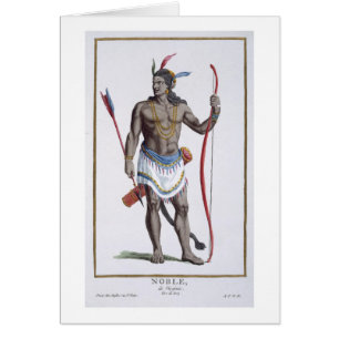 A Noble from Virginia, 1780 (coloured engraving)